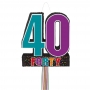 Piñata 40 cumpleaños de cartón de 53 cm
