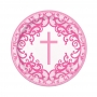 Platos de Papel Comunión Rosa 22 cm 8 ud Platos de Papel Comunión Rosa 22 cm 8 ud