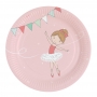 Platos de Papel Little Dancer 23 cm 8 ud Platos de Papel Little Dancer 23 cm 8 ud
