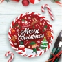 Platos Desechables Merry Christmas 23 cm - 6 ud Platos Desechables Merry Christmas 23 cm - 6 ud
