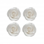 Set 10 Rosas de Azúcar Blanco Perlado 5 cm Set 10 Rosas de Azúcar Blanco Perlado 5 cm