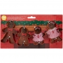 Set 4 cortadores Familia Gingerbread