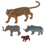 Set 4 Figuras para Tartas de Animales de la Selva