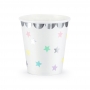 Set 6 vasos blancos con estrellas de 180 ml