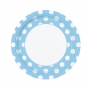 Set 8 Platos Lunares Azul y Blanco 22 cm Set 8 Platos Lunares Azul y Blanco 22 cm