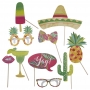 Set de 10 Accesorios para Photocall Tropical Set de 10 Accesorios para Photocall Tropical