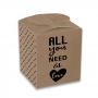 Set de 12 Cajas para Dulces All You Need is Love Kraft Set de 12 Cajas para Dulces All You Need is Love Kraft
