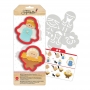 Set de 2 Cortadores Navidad con plantillas Set de 2 Cortadores Navidad con plantillas