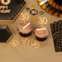 Set de 20 toppers para fiesta 30 años en color oro Set de 20 toppers para fiesta 30 años en color oro