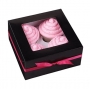 Set de 3 cajas para 4 cupcakes en color negro Set de 3 cajas para 4 cupcakes en color negro