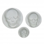 Set de 3 Cortadores con Espulsor y Texturizador Calaveras Set de 3 Cortadores con Espulsor y Texturizador Calaveras