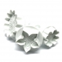 Set de 3 Cortadores con expulsor Flower Mix Set de 3 Cortadores con expulsor Flower Mix