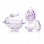 Set de 3 moldes de policarbonato para hacer huevos de Pascua 3D de chocolate Set de 3 moldes de policarbonato para hacer huevos de Pascua 3D de chocolate