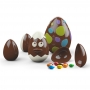Set de 3 moldes de policarbonato para hacer huevos de Pascua 3D de chocolate