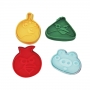 Set de 4 cortadores con expulsor Angry Birds Set de 4 cortadores con expulsor Angry Birds