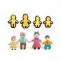 Set de 4 cortadores con texturizador familia Jengibre Set de 4 cortadores con texturizador familia Jengibre