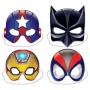 Set de 4 Máscaras Superhéores Deluxe
