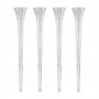 Set de 4 pilares con apariencia de cristal Set de 4 pilares con apariencia de cristal