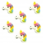 Set de 6 Decoraciones de Azúcar Unicornios Set de 6 Decoraciones de Azúcar Unicornios