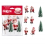 Set de 6 Decoraciones para Tartas Papá Noel Set de 6 Decoraciones para Tartas Papá Noel