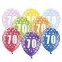 Set de 6 globos de látex de 70 cumpleaños de 30 cm de alto Set de 6 globos de látex de 70 cumpleaños de 30 cm de alto