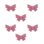 Set de 6 mariposas de Azúcar rosa