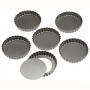 Set de 6 moldes redondos tarta y quiche 10cm Set de 6 moldes redondos tarta y quiche 10cm