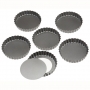 Set de 6 moldes redondos tarta y quiche 10cm