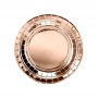 Set de 6 platos de cartón en color rose gold de 18 cm Set de 6 platos de cartón en color rose gold de 18 cm
