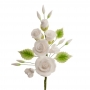 Set de 6 Ramos de Rosas Blancas de Azúcar 13 cm