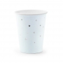 Set de 6 vasos azul claro pastel con estrellas plateadas de 260 ml Set de 6 vasos azul claro pastel con estrellas plateadas de 260 ml