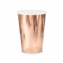 Set de 6 vasos en color rose gold de 220 ml