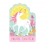 Set de 8 invitaciones para cumpleaños de Unicornio Mágico Set de 8 invitaciones para cumpleaños de Unicornio Mágico