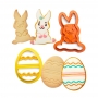 Set de 2 Cortadores Conejo y Huevo de Pascua Set de 2 Cortadores Conejo y Huevo de Pascua