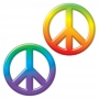 Símbolo Paz Hippie Colores