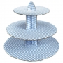 Stand para cupcakes Gingham Blue