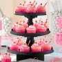 Stand para Dulces y Cupcakes Negro