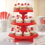 Stand para Dulces y cupcakes Rojo Manzana