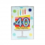 Tarjeta de Felicitación 40 Cumpleaños Modelo A Tarjeta de Felicitación 40 Cumpleaños Modelo A