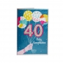 Tarjeta de Felicitación 40 Cumpleaños Modelo B Tarjeta de Felicitación 40 Cumpleaños Modelo B