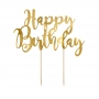 Topper para Tartas Happy Birthday Dorado 22 cm Topper para Tartas Happy Birthday Dorado 22 cm