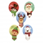 Toppers de Oblea Navidad para Dulces 20 ud