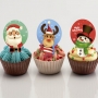 Toppers de Oblea Navidad para Dulces 20 ud