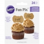 Toppers para Cupcakes en forma de Etiqueta Toppers para Cupcakes en forma de Etiqueta