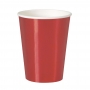 Vasos de Papel Rojo Metalizado 355 ml 8 ud