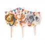 Vela de cumpleaños de animales del circo de 9 cm Vela de cumpleaños de animales del circo de 9 cm